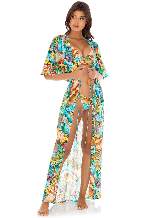 Luli Fama Just Wing It LONG OPEN TUNIC